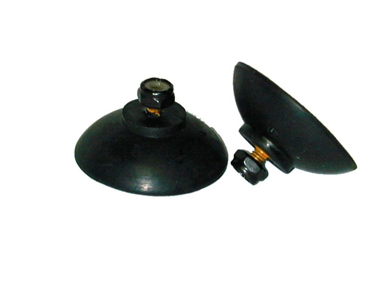 ArcMate EZ Reacher Replacement Gripper Cups - Outdoor Reacher Grabber Tips Part for Repair - UV Resistant, Rubber Cups with Locknuts, Black, 2 Pairs (4 Cups) - Image 1